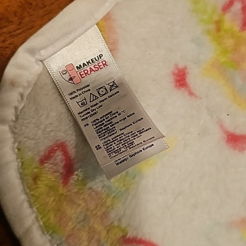 Unicorn Rainbow Makeup Eraser soft Cloth